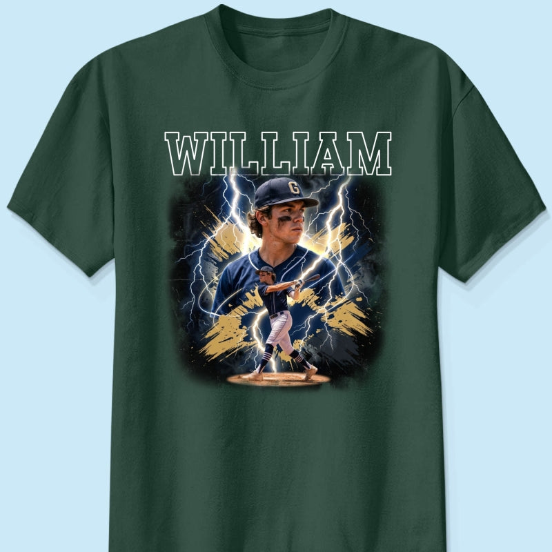 Trending Bootleg Sport Photos Insert With Name - Personalized Shirt - Gift For Boy, Girl