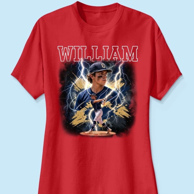 Trending Bootleg Sport Photos Insert With Name - Personalized Shirt - Gift For Boy, Girl