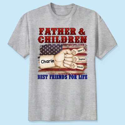 Father & Children Best Friends for Life Personalized Shirt