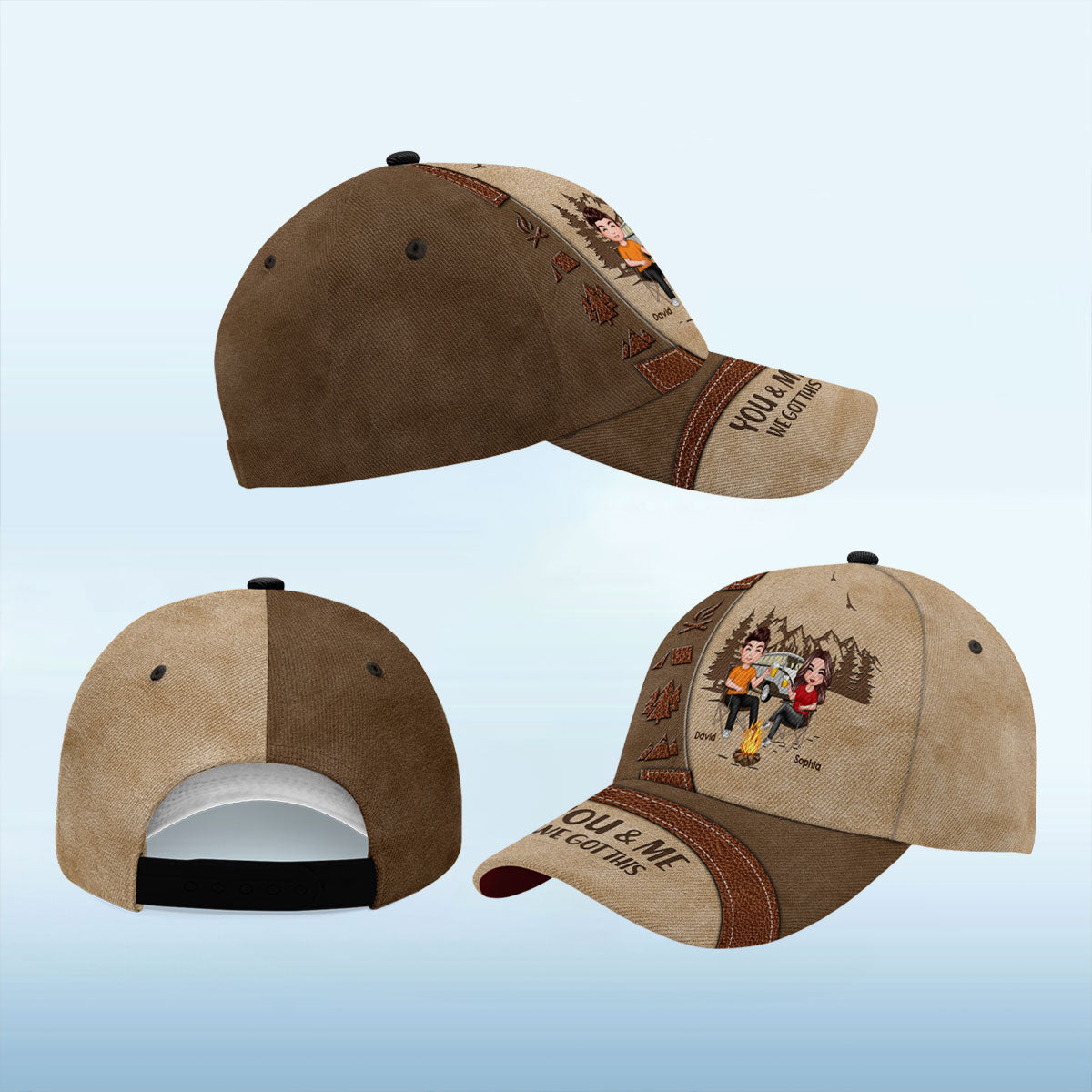 You & Me We Got This Camping Couple Personalized Classic Cap