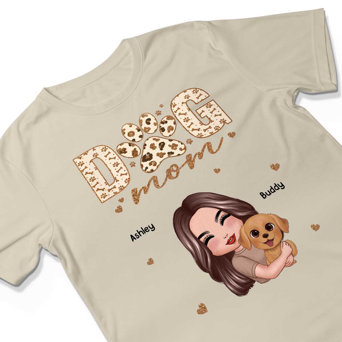 Woman Hugging Dog Mother‘s Day Gift For Dog Mom Personalized Shirt