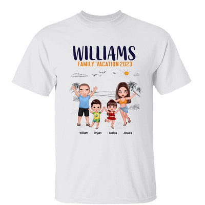 Family Vacation Happy Doll Family Summer Trip Personalized Shirt