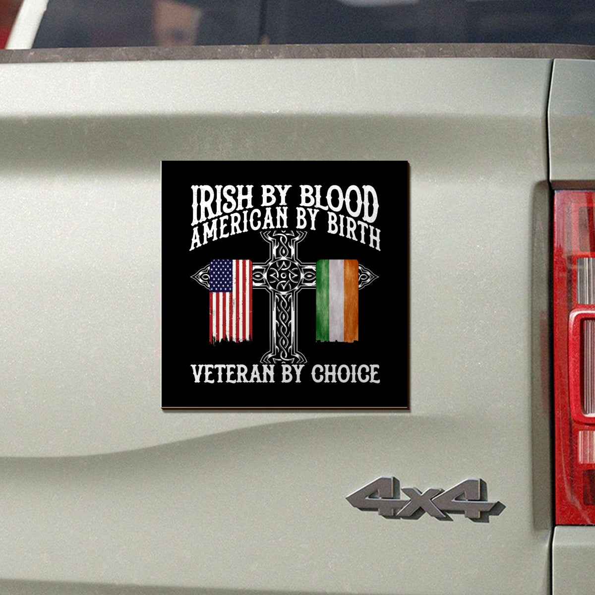 St. Patrick's Day Irish By Blood American By Birth Customize Title Personalized Car Magnet