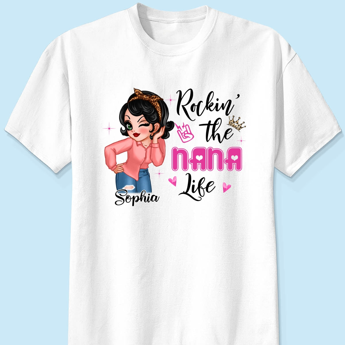 Grandma Life Sassy Girl Personalized Shirt