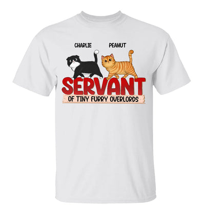 Servant Of Walking Fluffy Cat Gift For Cat Lover Personalized Shirt