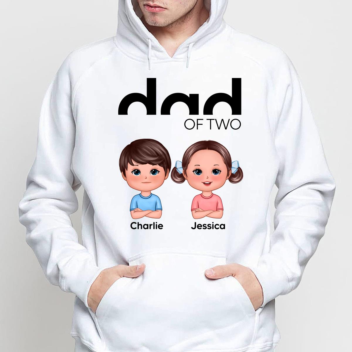 Dad Of Number Of Kids Doll Kids Personalized Shirt