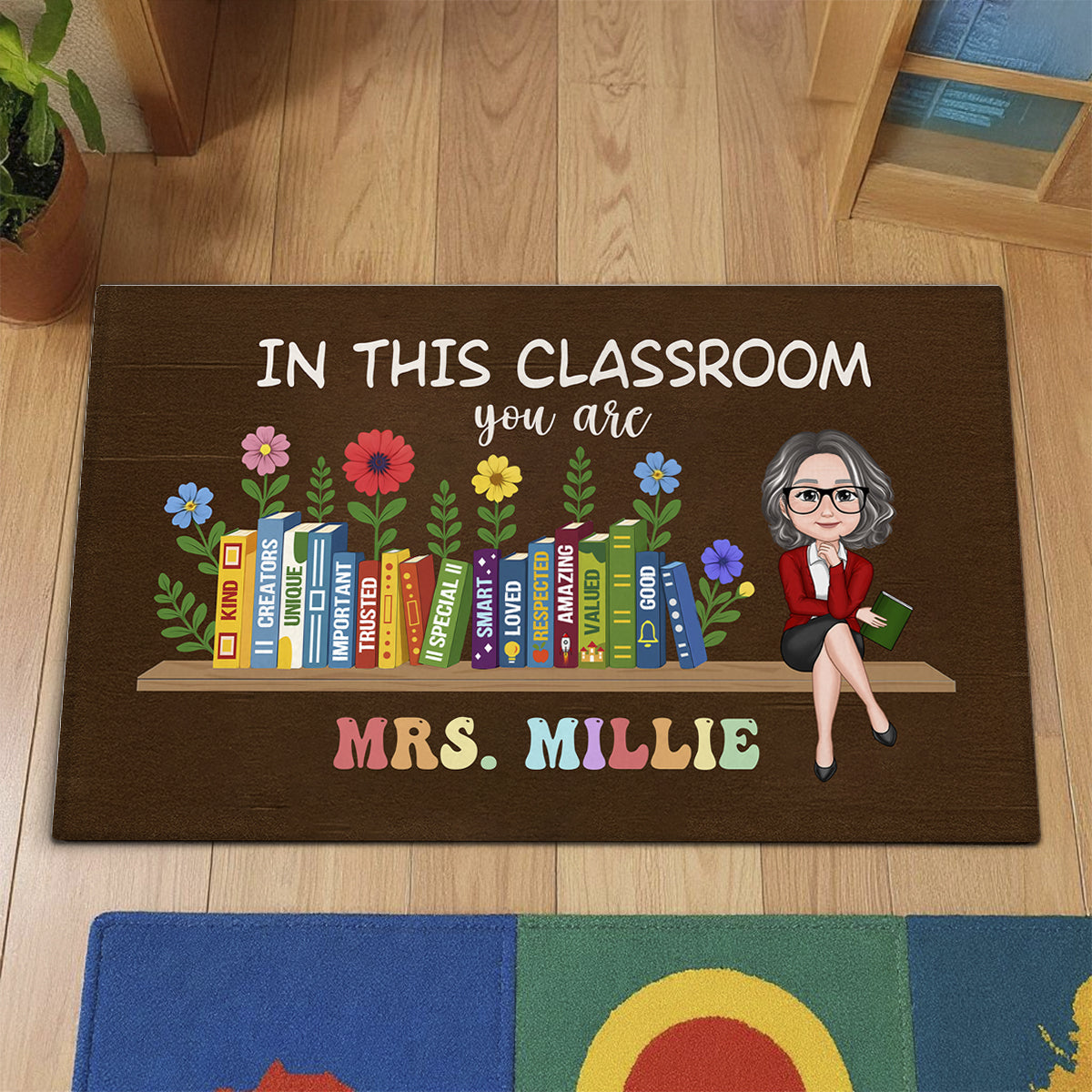 In This Classroom You Are Kind, Creators, Unique Personalized Doormat, Classroom Decor, Teacher Appreciation Gift, Back To School Gift