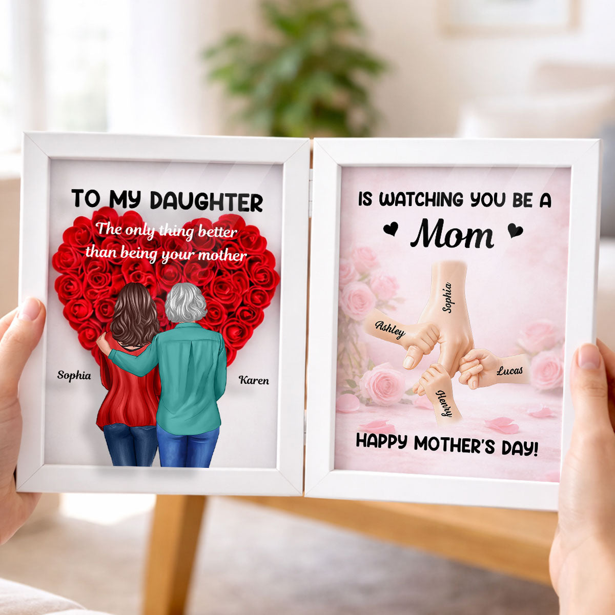 The Only Thing Better Than Being Your Mother - Personalized Flower Shadow Box - Gift For Daughter, Mom