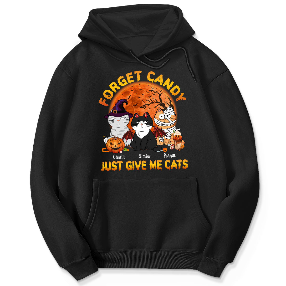 Forget Candy Just Give Me Cats Funny Personalized Shirt