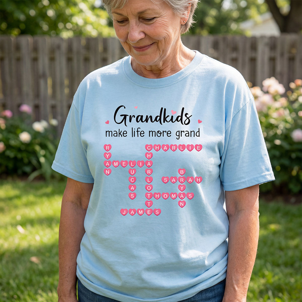 The Greatest Gift You Ever Know Crossword Puzzle Art - Personalized Shirt - Mother's Day Gift For Grandma