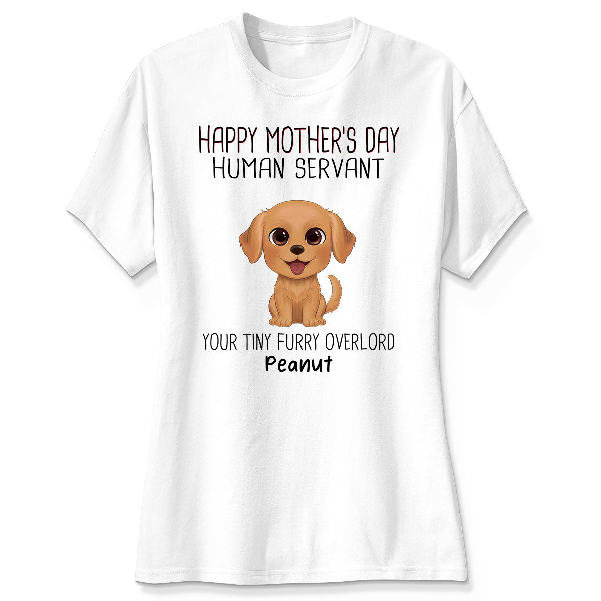 Watercolor Cute Dogs Happy Mother‘s Day Dog Human Servant Personalized Shirt