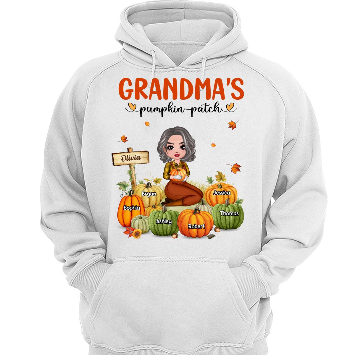 Grandma‘s Pumpkin Patch Doll Woman Personalized Shirt