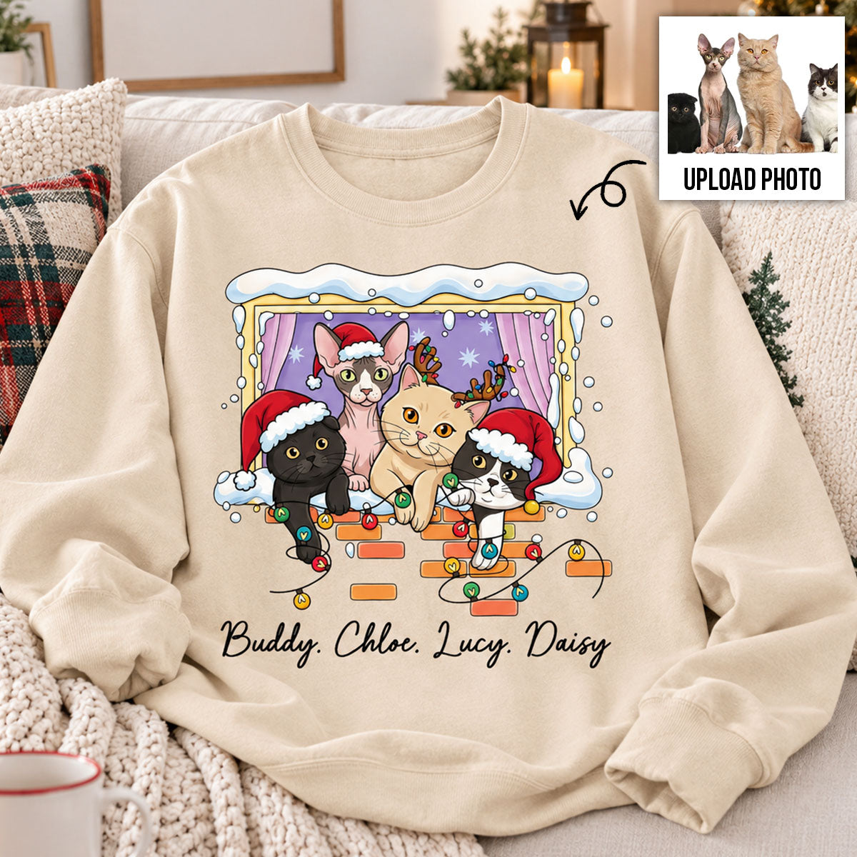 Trending Cute Christmas Cat Dog - Personalized Shirt - Christmas Gift For Cat Lover, Dog Lover