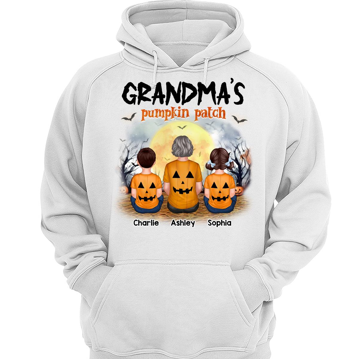 Grandma‘s Pumpkin Patch Halloween Personalized Shirt
