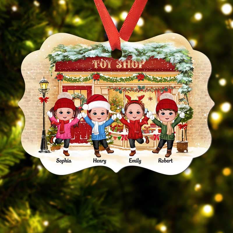 Happy Doll Kids Toy Shop Personalized Christmas Ornament