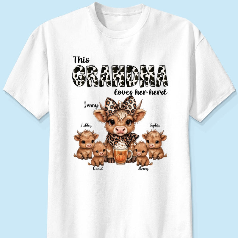 This Mama Grandma Loves Her Herds – Cozy Fall Vibe - Personalized Shirt