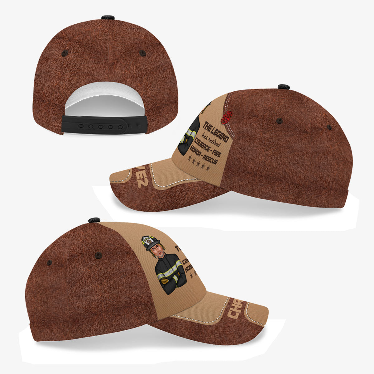The Legend Has Retired Firefighter Personalized Classic Cap