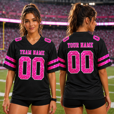Trending Football Design For Girls - Personalized Football Jersey - Gift For Football Mom, Daughter, Cheerleaders