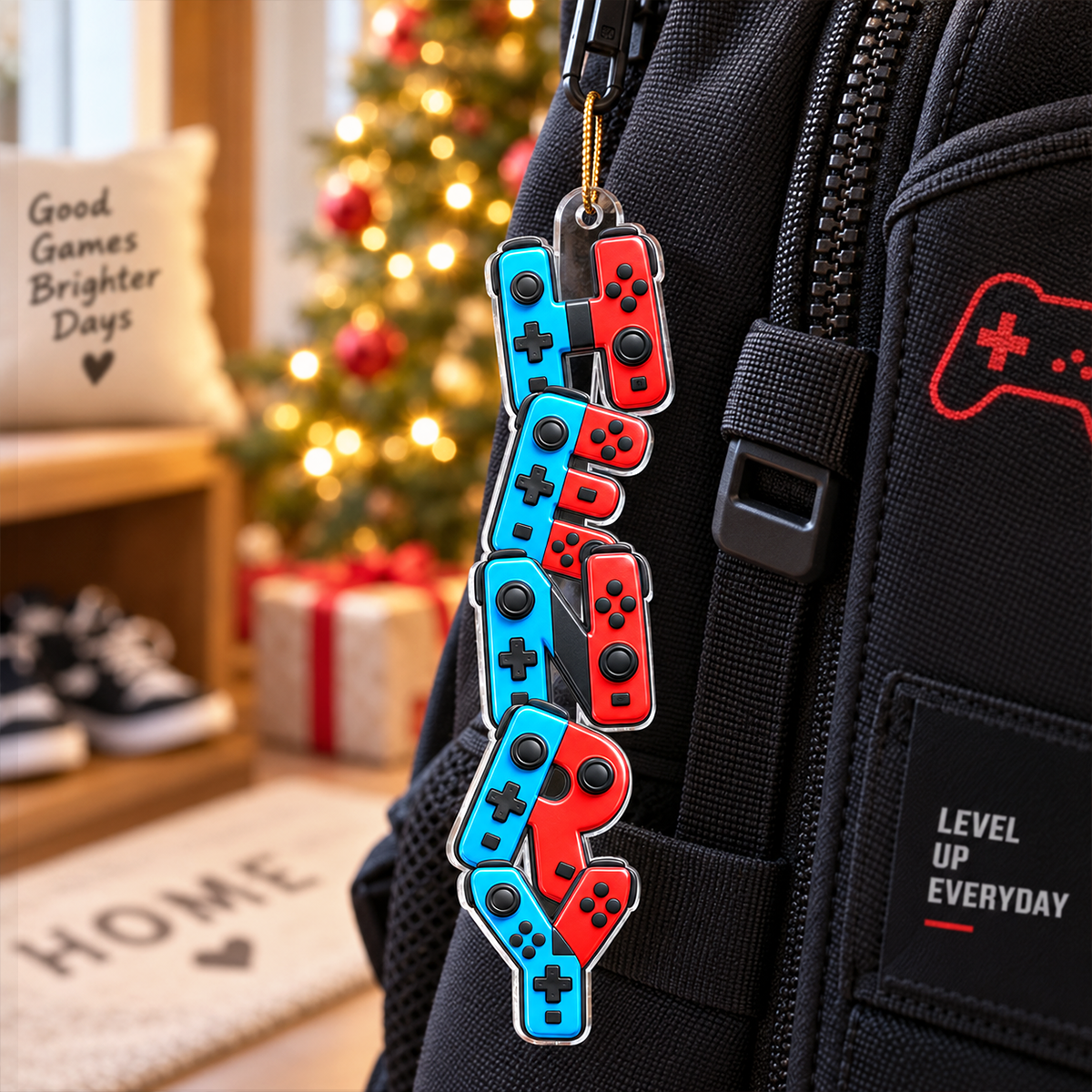 Custom Name Ornament For Game Lovers, Boy, Girl - Personalized Acrylic Ornament