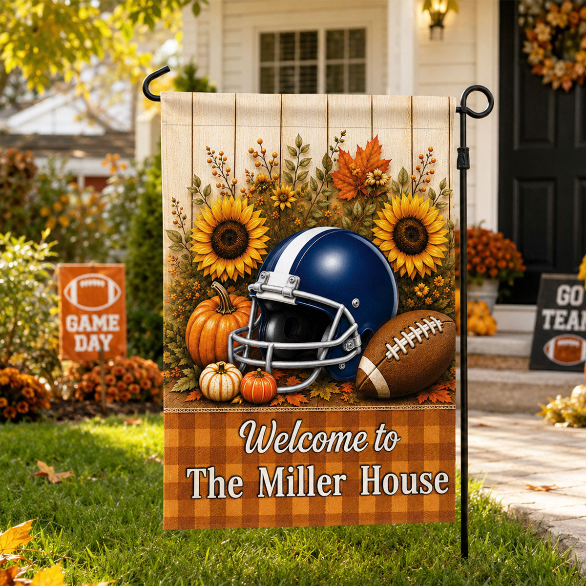 Trending Football Fall Season - Personalized Garden Flag - Fall Season Decoration For Family