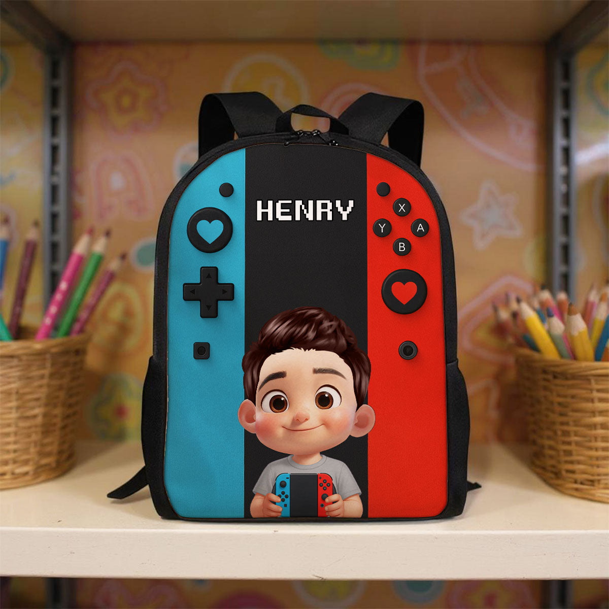 Gamer Design for Boys Girls - Personalized Backpack