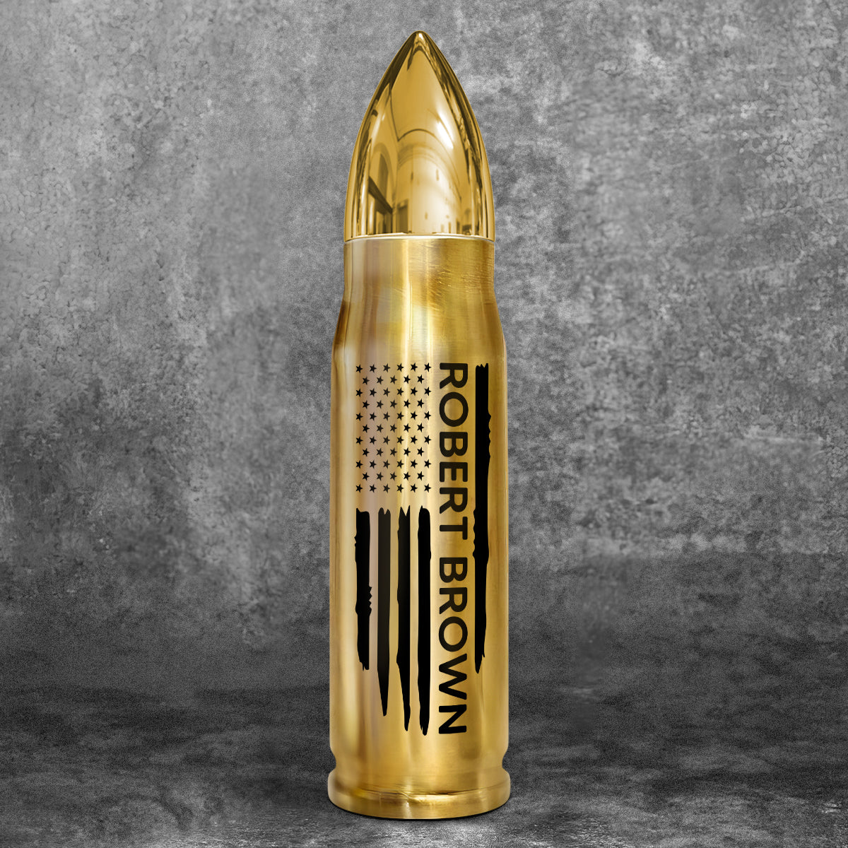 Unique Gift For Husband Dad Grandpa Flag Name Personalized Bullet Tumbler