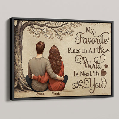 Personalized Vintage Couple Next To You Poster,  Gift, Anniversary Gift for Couples