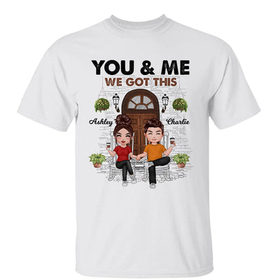 Couple Front Porch Outline Sketch Personalized Shirt