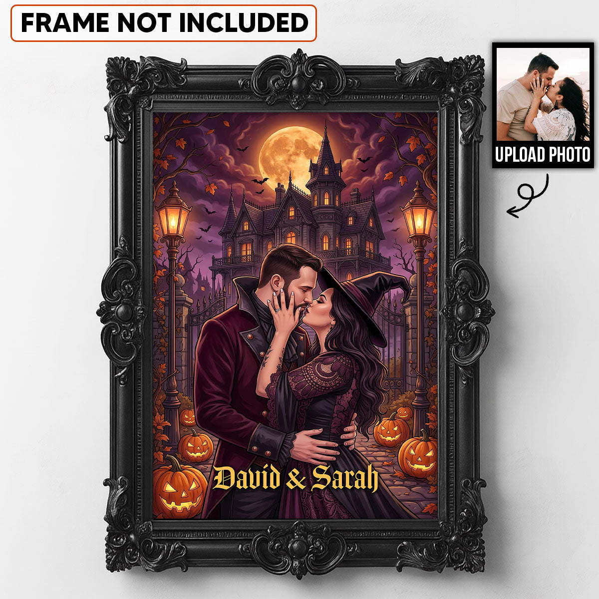Trending Halloween - Custom Photo - Personalized Poster - Halloween Gift, Halloween Decor For Couple, Family