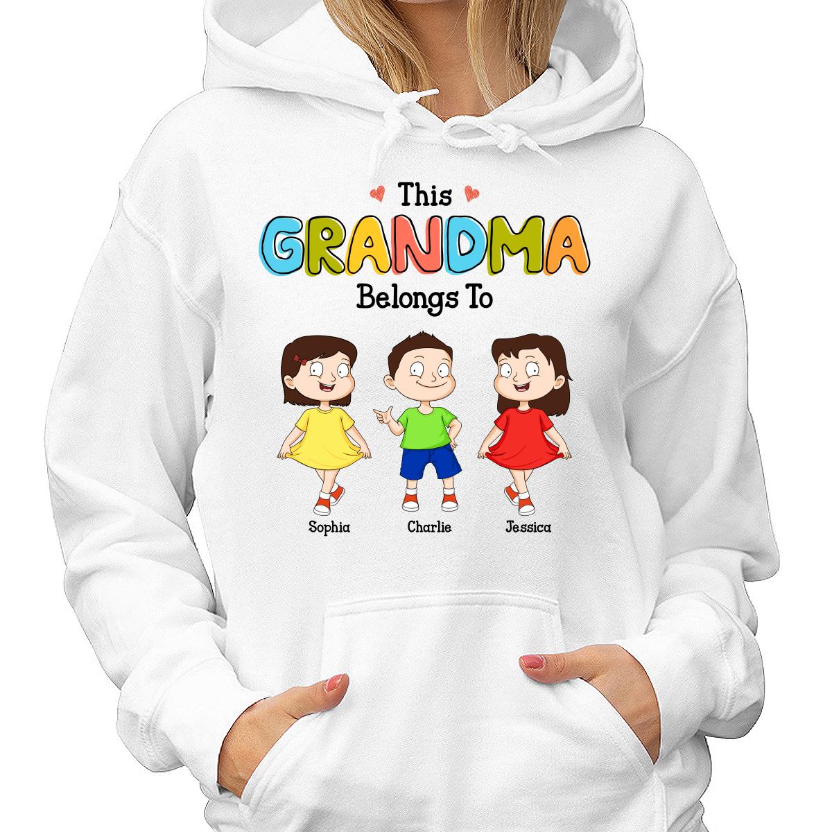 This Grandma Belong To Adorable Kids Personalized Shirt