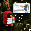 Hug Sent From Heaven Custom Photo Handmade Cardinal - Personalized Crochet With Card - Sympathy Gift Memorial Keepsake