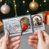 Always With You Cardinal Memorial Custom Photo - Personalized Slider Ornament - Christmas Remembrance Keepsake