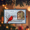 Always With You Cardinal Memorial Custom Photo - Personalized Slider Ornament - Christmas Remembrance Keepsake