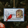 Always With You Cardinal Memorial Custom Photo - Personalized Slider Ornament - Christmas Remembrance Keepsake