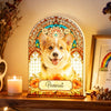 Stained Glass Pattern Pet Memorial Custom Photo - Personalized Light Box