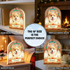 Stained Glass Pattern Pet Memorial Custom Photo - Personalized Light Box
