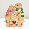 Handcrafted Wooden Bear Family Puzzle