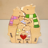 Handcrafted Wooden Bear Family Puzzle