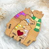 Handcrafted Wooden Bear Family Puzzle