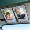 I Will Carry You With Me Until I See You Again, Personalized Picture Frame, Custom Photo Car Visor Clip