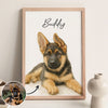Custom Watercolor Portraits Using Pet Photo Personalized Poster, Gift for Dogs Cats Lovers, Pet Lover Gift