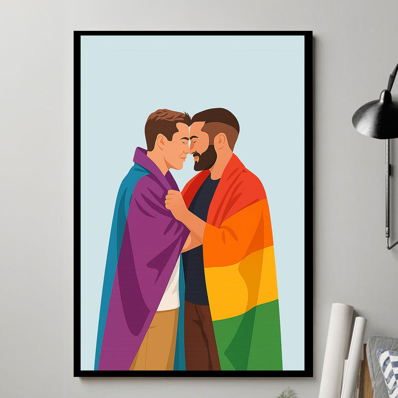 Faceless Couple Portrait from Photo, Personalized Gift for Him, Gift for Her