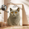 Custom Watercolor Portraits Using Pet Photo Personalized Poster, Gift for Cats Dogs Lovers, Pet Lover Gift