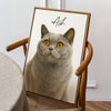 Custom Watercolor Portraits Using Pet Photo Personalized Poster, Gift for Cats Dogs Lovers, Pet Lover Gift