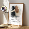 A Man And His Dog, A Girl And Her Dog A Bond That Can't Be Broken Personalized Poster, Watercolor Portrait from Photo