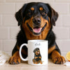 Custom Watercolor Portraits Using Pet Photo Personalized Mug, Gift for Dogs Cats Lovers, Pet Lover Gift