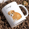 Custom Watercolor Portraits Using Pet Photo Personalized Mug, Gift for Dogs Cats Lovers, Pet Lover Gift