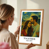 Couple You & Me We Got This Personalized Poster, Van Gogh Wall Art for Couples, Anniversary Gift for him, for her