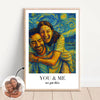 Couple You & Me We Got This Personalized Poster, Van Gogh Wall Art for Couples, Anniversary Gift for him, for her