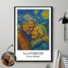 Couple You & Me We Got This Personalized Poster, Van Gogh Wall Art for Couples, Anniversary Gift for him, for her